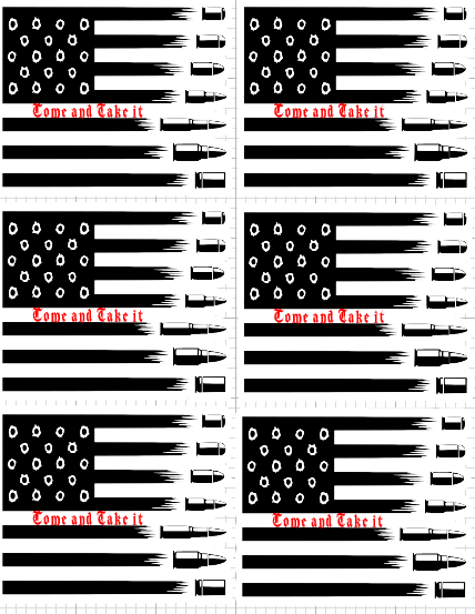 come and take it flag sticker