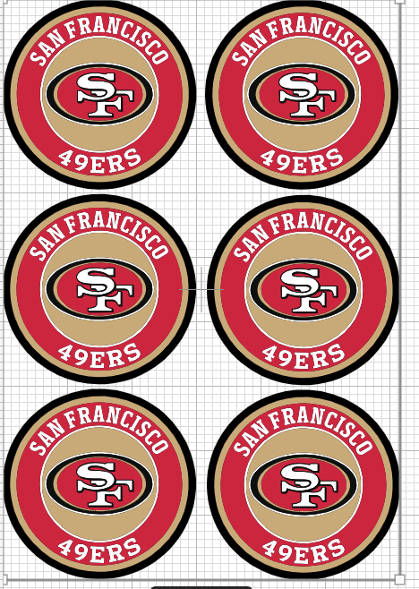 49ers logo sticker