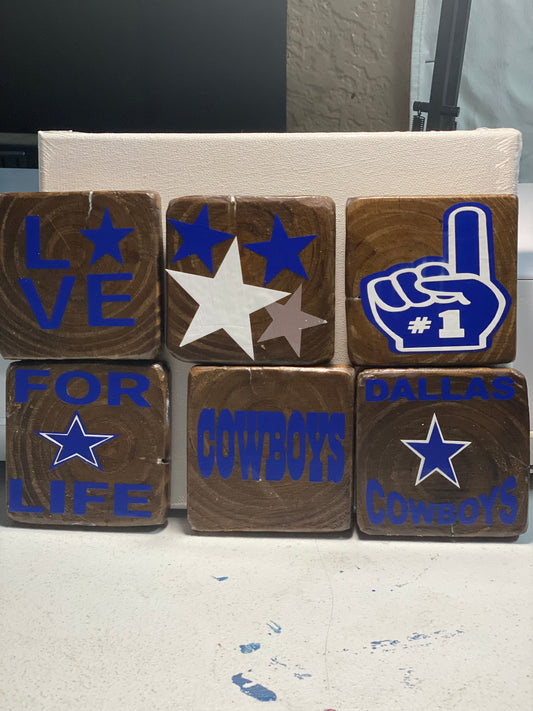 wooden coasters nfl